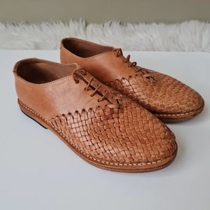 WILL Leather Goods Tan Leather Oxfords